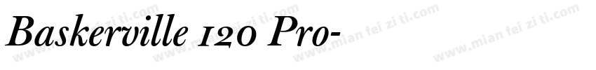 Baskerville 120 Pro字体转换